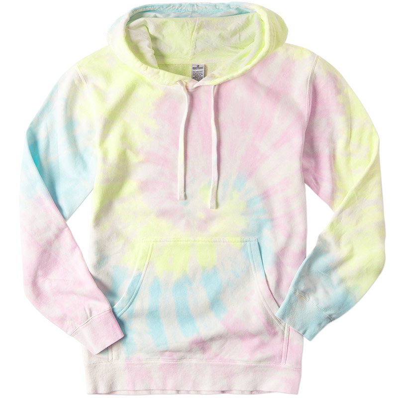 Tie-Dyed Hooded Sweatshirt